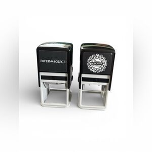 Set of 2 Self-Inking Stamps – Paper Source & Three Designing Women